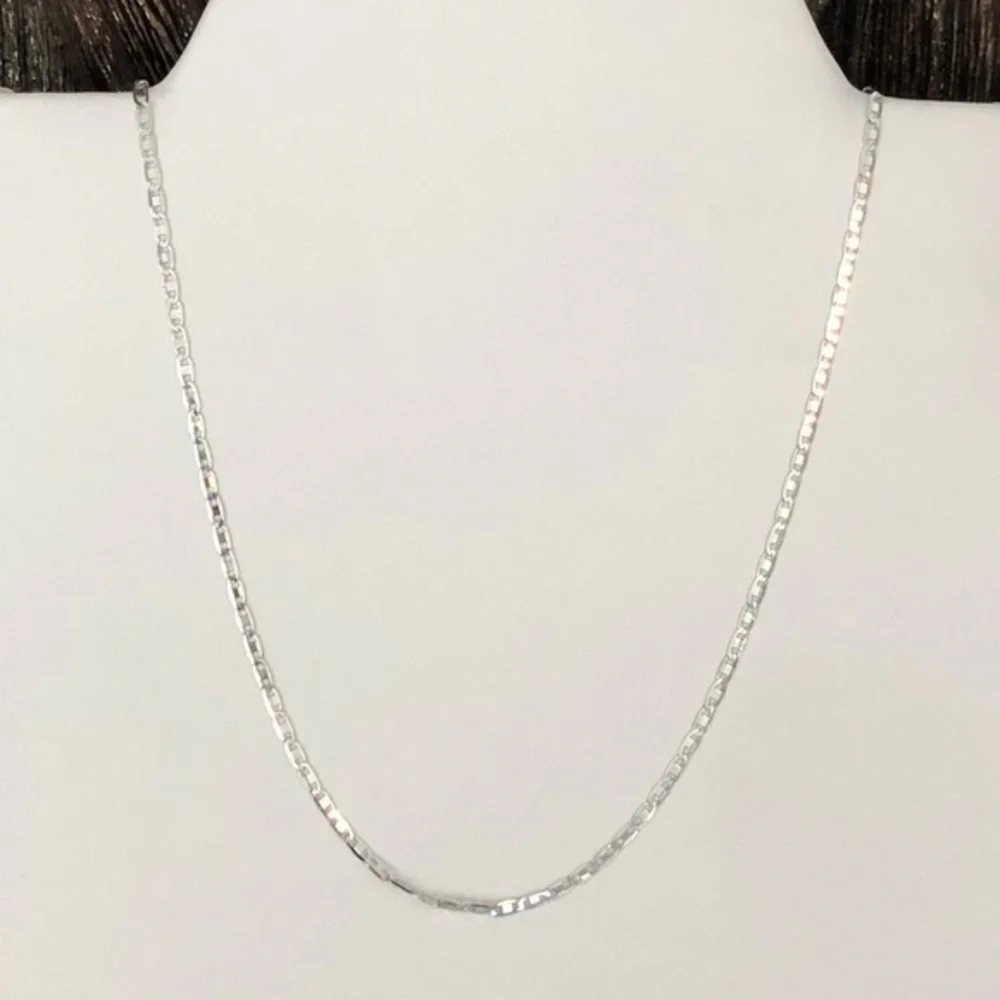 Men’s 24” Solid 925 Sterling Silver Mariner Style Chain Necklace NWT
